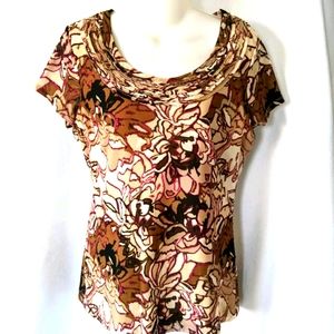 Dana Buchman Scoopneck Short Sleeve Shirt